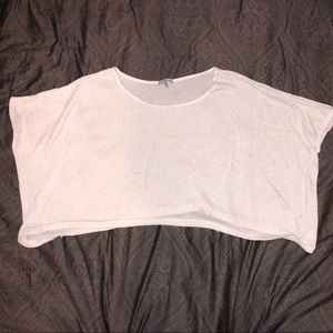 Silver shimmer loose top.